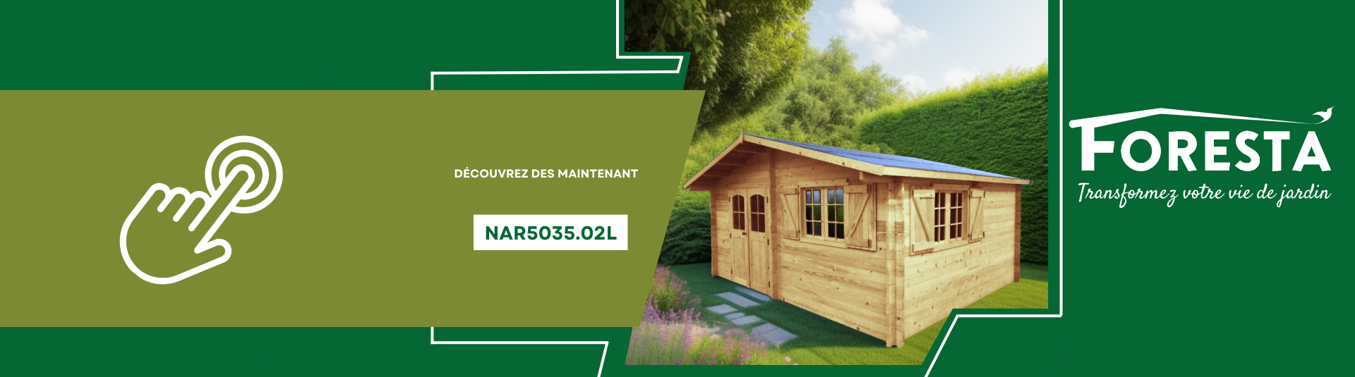 Garage Bois Digne 20 m² - Foresta Nova - préfabriqué haute qualité