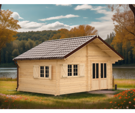 Abri Nathan, Epicéa massif 42mm, 5.2 x 4.3m, 22m² - NAR50F35.02