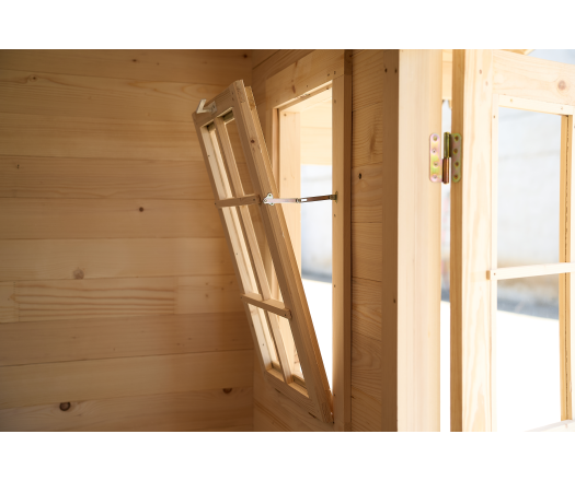 Abri Noé, épicéa massif 42mm, 4.3 x 4,8m, 20m² NOS40F40.02