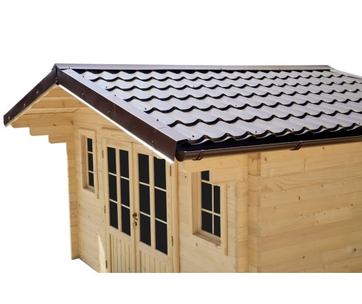 Abri Noé, épicéa massif 42mm, 4.3 x 3.8m, 16m² - NOS40F30.02
