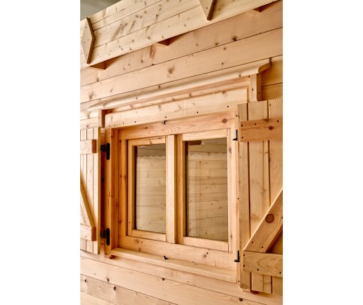 Abri Erden, Madriers épicéa 60mm, 5.30 x 4.80m, 25.30m² - ER5040.02