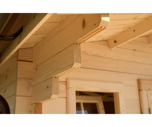 Abri Noé, épicéa massif 42mm, 4.3 x 5.8m, 25m² - NOS40F50.02