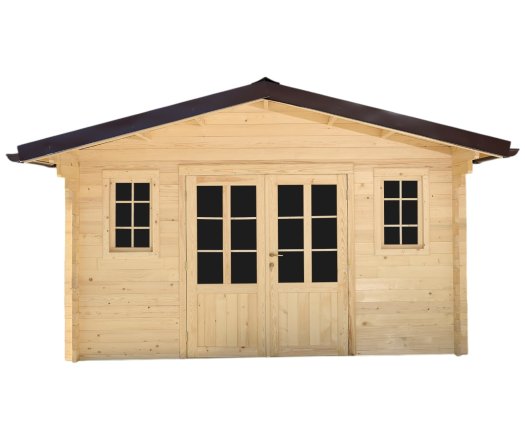 Abri Noé, épicéa massif 42mm, 4.3 x 4,8m, 20m² NOS40F40.02
