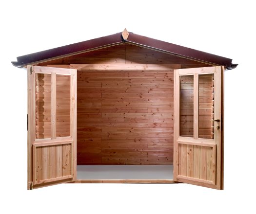Abri David, Douglas Madriers 20mm, 3.00 x 1.65m, 4.95m²