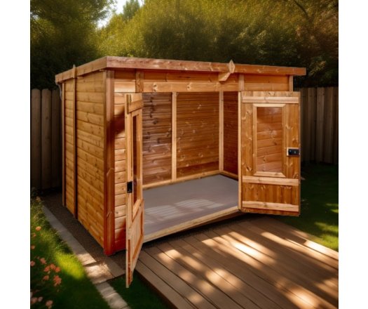 Abri Théo, THT Panneaux 19mm, 3.16 x 1.80m, 5.69m²