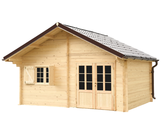 Abri Nathan, Epicéa massif 42mm, 5.3 x 4.8m, 25m² - NAR50F40.02