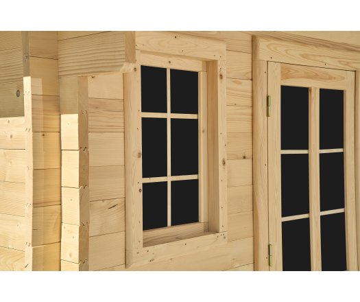 Abri Noé, épicéa massif 42mm, 4.3 x 3.8m, 16m² - NOS40F30.02