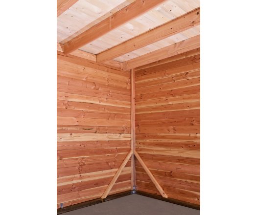 Abri David, Douglas Madriers 28mm, 3.76 x 3.76m, 14.14m²