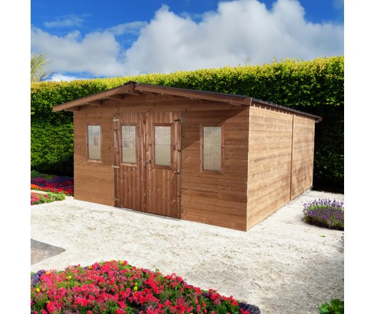 Abri Thermabri, Epicéa massif 28mm THT, 4.30 x 5.50m, 20m² - THA4050.02T