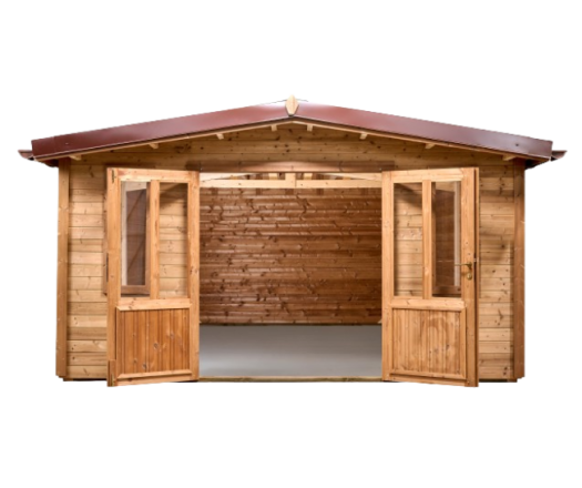 Abri Thania, THT Madriers 28mm, 4.00 x 5.00m, 20.00m²
