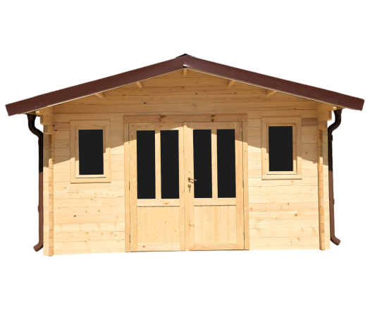 Abri Noé, épicéa massif 42mm, 4.3 x 5.8m, 25m² - NOS40F50.02