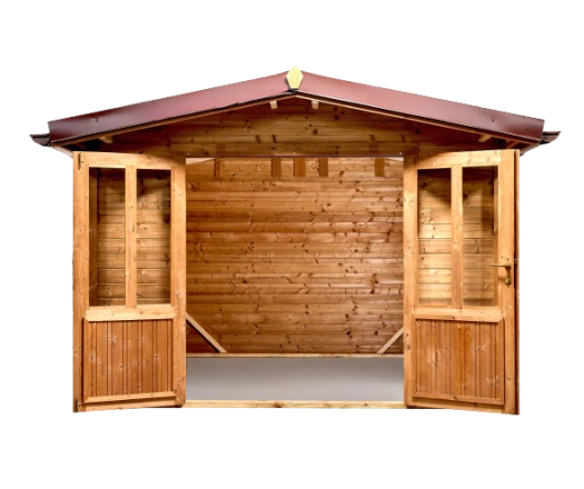 Abri Thania, THT Madriers 28mm, 3.00 x 3.00m, 9.00m²