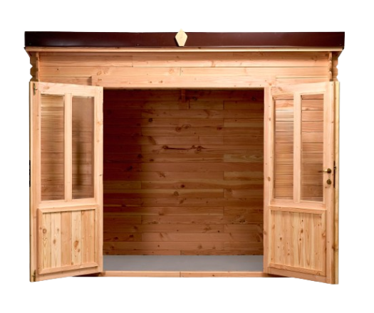 Abri Dimitri, Douglas Madriers 20mm, 3.00 x 1.65m, 4.95m²