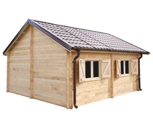 Abri Nathan, Epicéa massif 42mm, 5.4 x 6,8m, 36m² - NAR50F60.02