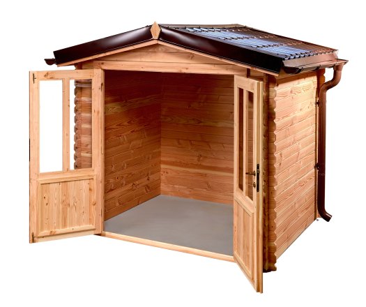 Abri David, Douglas Madriers 20mm, 2.35 x 2.13m, 5.00m²