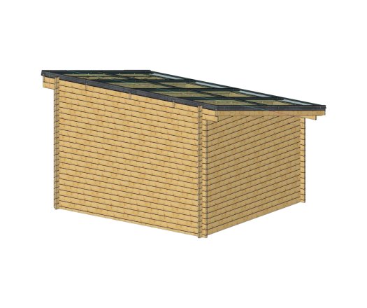 Abri photovoltaïque Lumibois, THT bardage 42mm, 3.80 x 3.49 m, 13,26 m²
