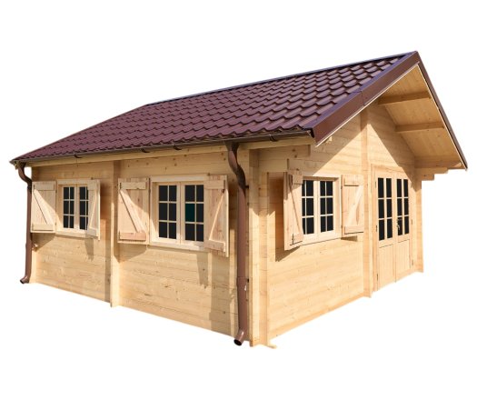 Abri Nathan, Epicéa massif 42mm, 5.4 x 6,8m, 36m² - NAR50F60.02