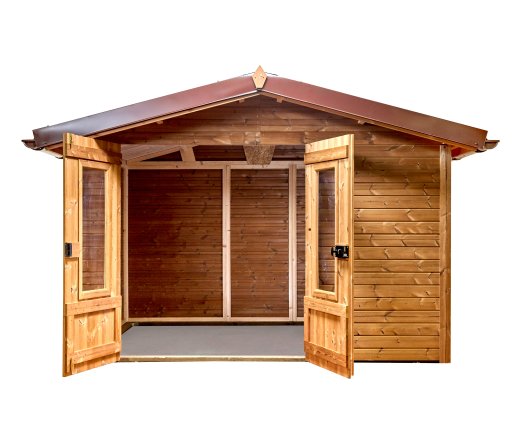Abri Théo, THT Panneaux 19mm, 3.16 x 2.40m, 7.58m²