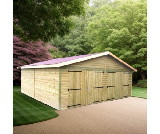 Garage Quebec, Epicéa traité classe III, 6.30 x 6.30m, 39.70m²