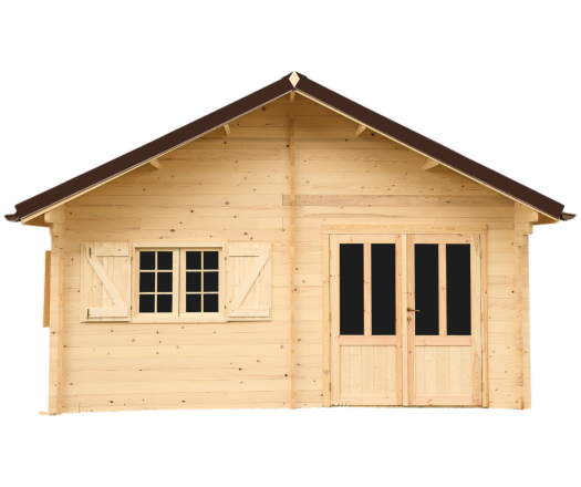 Abri Nathan, Epicéa massif 42mm, 5.3 x 4.8m, 25m² - NAR50F40.02