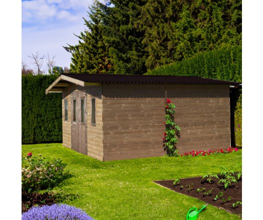Abri Thermabri, THT Madriers 28mm, 4.00 x 5.00m, 20.00m²