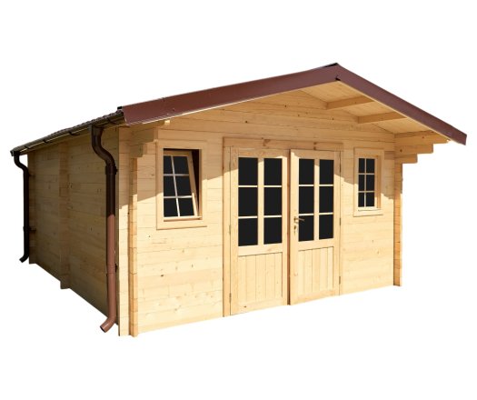 Abri Noé, épicéa massif 42mm, 4.3 x 5.8m, 25m² - NOS40F50.02