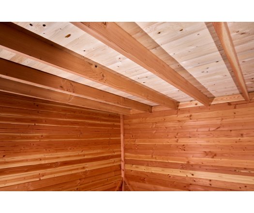 Abri David, Douglas Madriers 28mm, 3.76 x 3.76m, 14.14m²