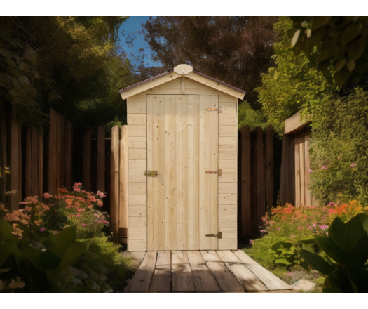 Abri Eden, Epicéa panneaux 16mm, 1.40 x 1.45 m, 2.00m²