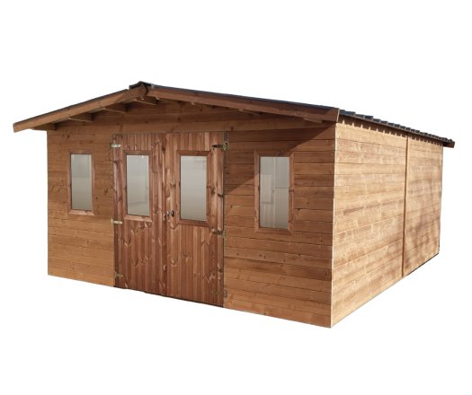 Abri Thermabri, Epicéa massif 28mm THT, 4.30 x 5.50m, 20m² - THA4050.02T