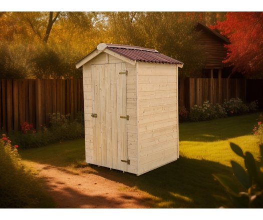 Abri Eden, Epicéa panneaux 16mm, 1.40 x 1.45 m, 2.00m²