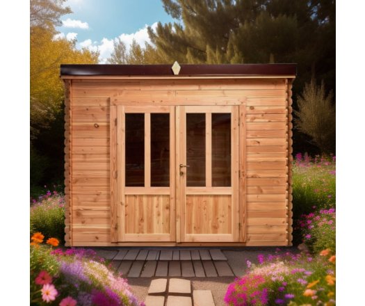 Abri Dimitri, Douglas Madriers 20mm, 3.00 x 1.65m, 4.95m²