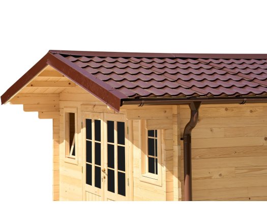 Abri Noé, épicéa massif 42mm, 4.3 x 5.8m, 25m² - NOS40F50.02