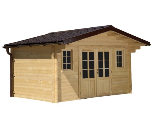 Abri Noé, épicéa massif 42mm, 4.3 x 4,8m, 20m² NOS40F40.02