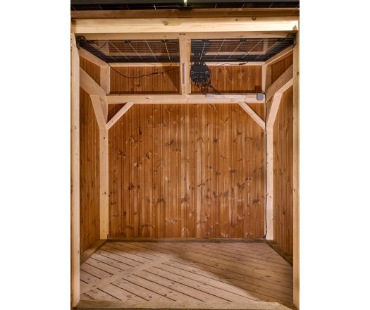 Abri photovoltaïque Lumibois, THT bardage 19mm, 1,90 x 2,36 m, 4,48 m²