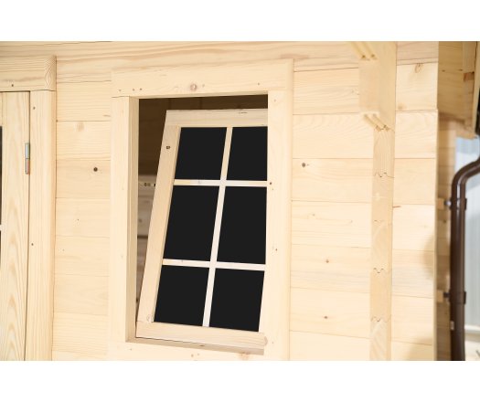 Abri Noé, épicéa massif 42mm, 4.3 x 3.8m, 16m² - NOS40F30.02