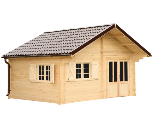 Abri Nathan, Epicéa massif 42mm, 5.2 x 4.3m, 22m² - NAR50F35.02