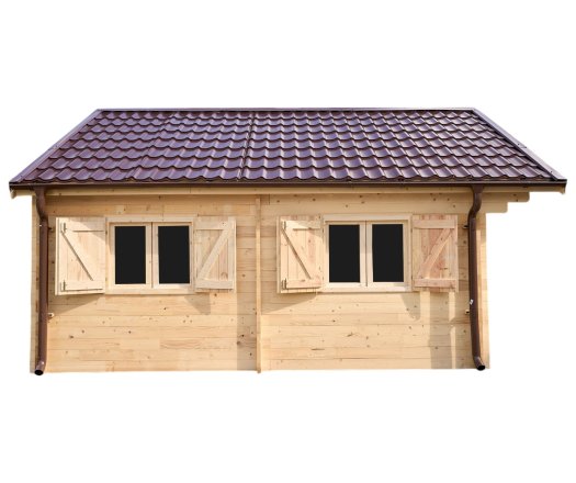 Abri Nathan, Epicéa massif 42mm, 5.4 x 6,8m, 36m² - NAR50F60.02