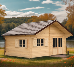 Abri Nathan, Epicéa massif 42mm, 5.2 x 4.3m, 22m² - NAR50F35.02
