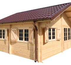 Abri Nathan, Epicéa massif 42mm, 5.4 x 5,8m, 31m² - NAR50F50.02