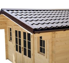 Abri Noé, épicéa massif 42mm, 4.3 x 3.8m, 16m² - NOS40F30.02