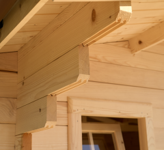 Abri Noé, épicéa massif 42mm, 4.3 x 5.8m, 25m² - NOS40F50.02