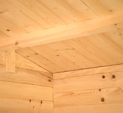 Abri Noé, épicéa massif 42mm, 4.3 x 3.8m, 16m² - NOS40F30.02