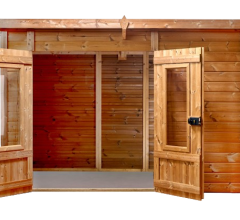 Abri Théo, THT Panneaux 19mm, 3.16 x 1.80m, 5.69m²