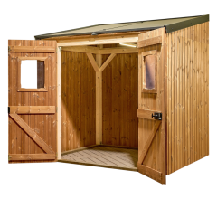 Abri photovoltaïque Lumibois, THT bardage 19mm, 1,90 x 2,36 m, 4,48 m²