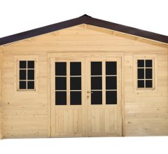 Abri Noé, épicéa massif 42mm, 4.3 x 4,8m, 20m² NOS40F40.02