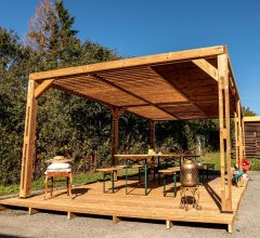 Pergola Thermauvent avec ventelles, THT, 3.40 x 6.20m, 21.10m²