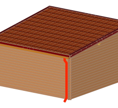 Abri Daniel toit multidirectionnel, Douglas Madriers 28mm, 4.00 x 4.00m, 16.00m²