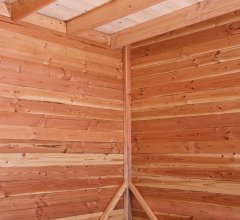 Abri David, Douglas Madriers 28mm, 3.76 x 3.76m, 14.14m²