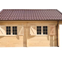 Abri Nathan, Epicéa massif 42mm, 5.4 x 5,8m, 31m² - NAR50F50.02