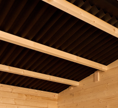 Abri Eden, Epicéa panneaux 16mm, 2.70 x 1.90m, 5.00m²